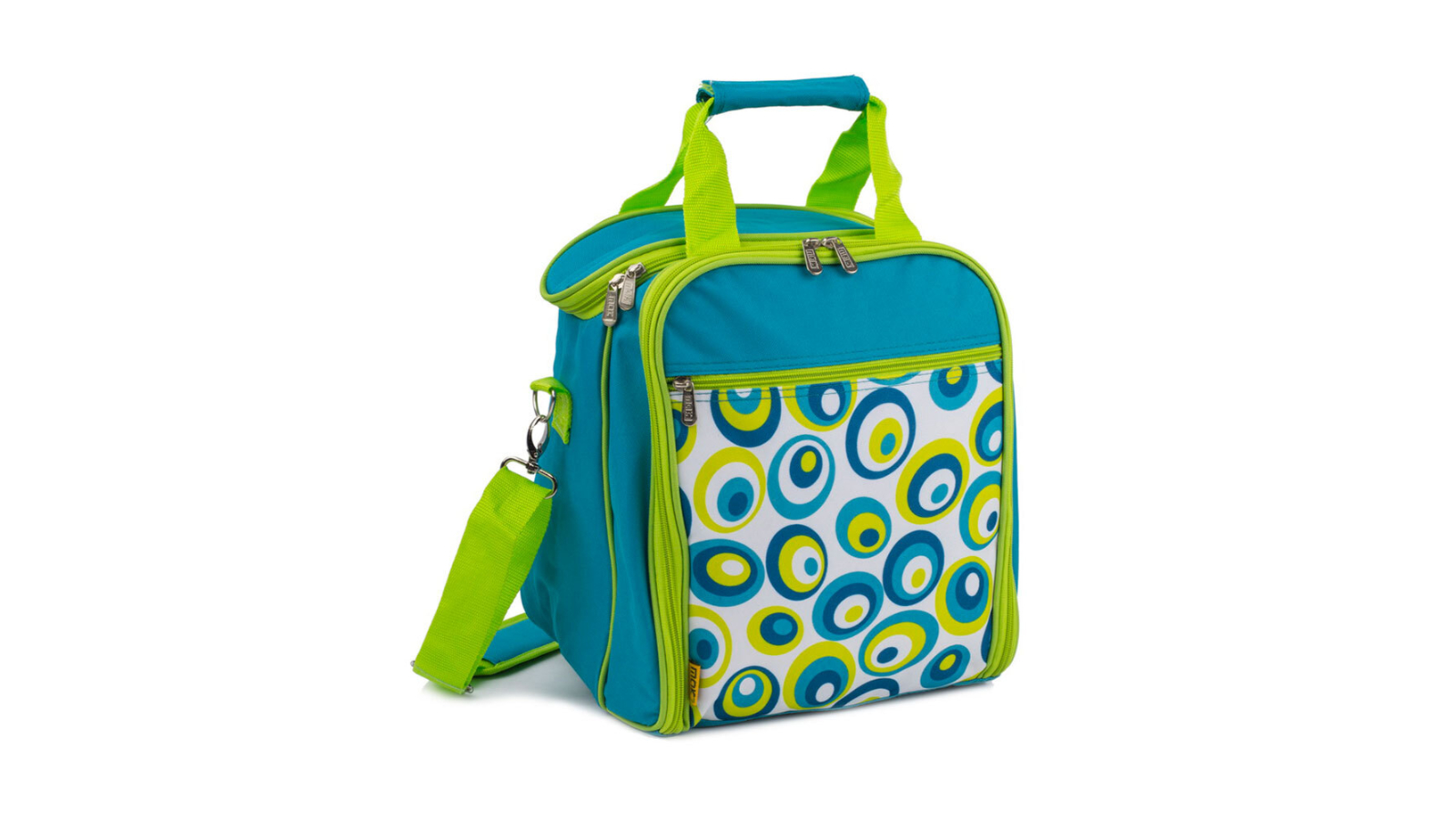 Mak1 2 Person Picnic Shoulder Bag Set - Green