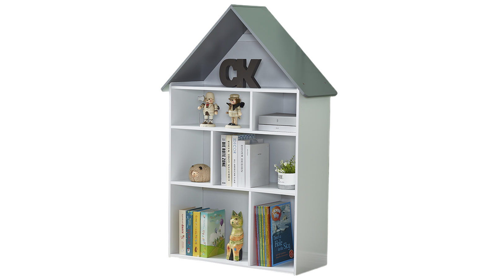 All 4 Kids Bella Dollhouse Bookcase Book Shelf Storage Unit
