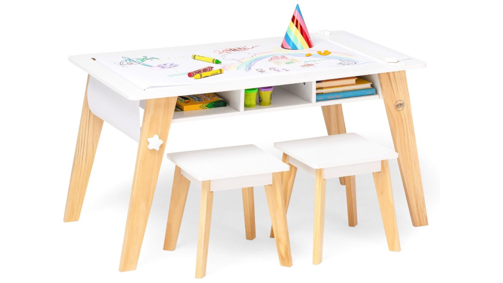 All 4 Kids Axel Craft Play Table and 2 Chairs Set