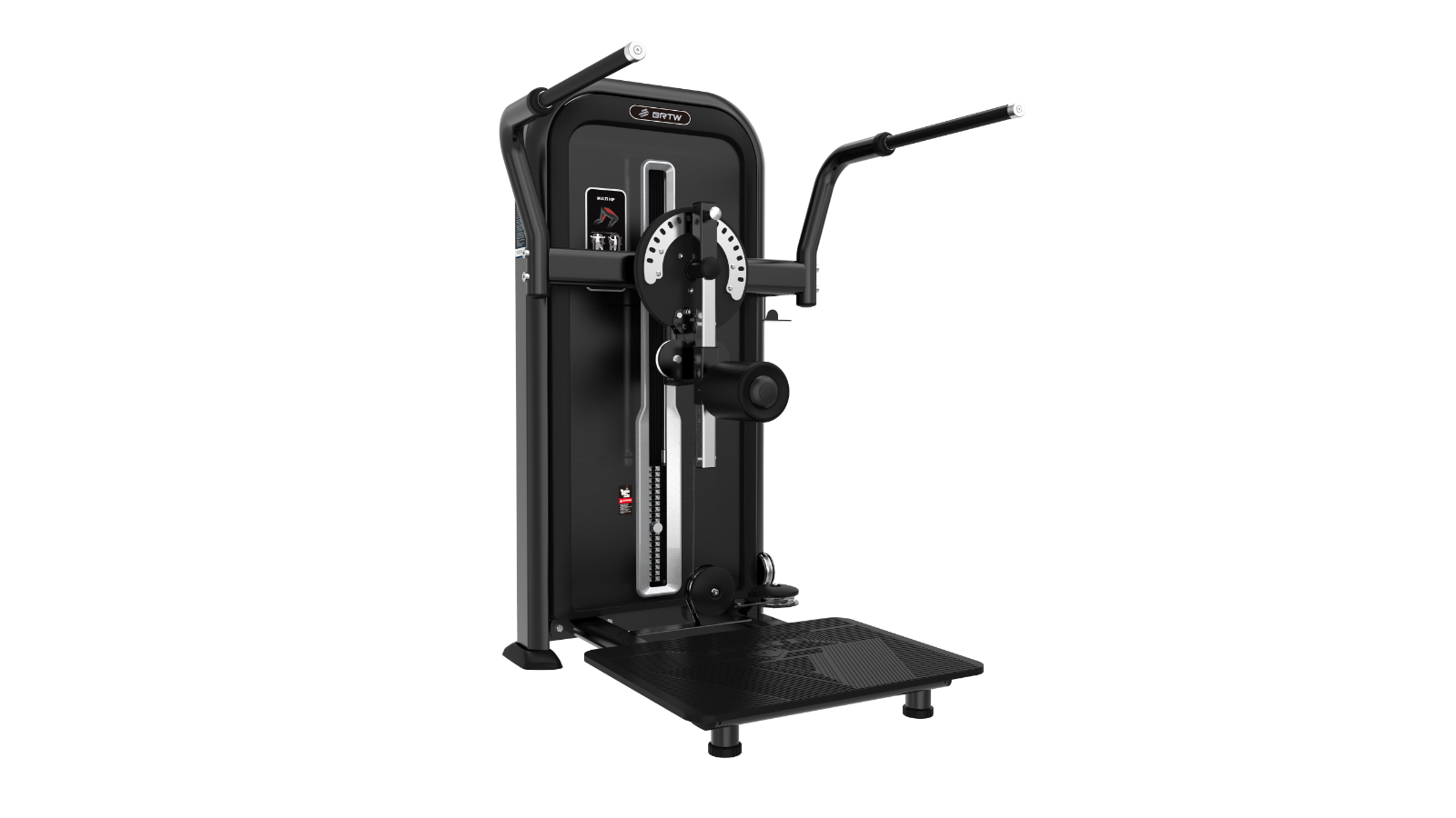 Fitness Hero T-Max Series Multi-Hip and Glute Pin Loaded Machine - Matte Black