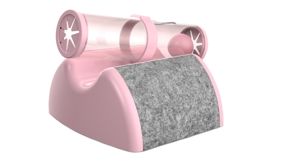 YES4PETS Cat Play Box Kit Interactive Ball Peek Hunting Toy - Pink
