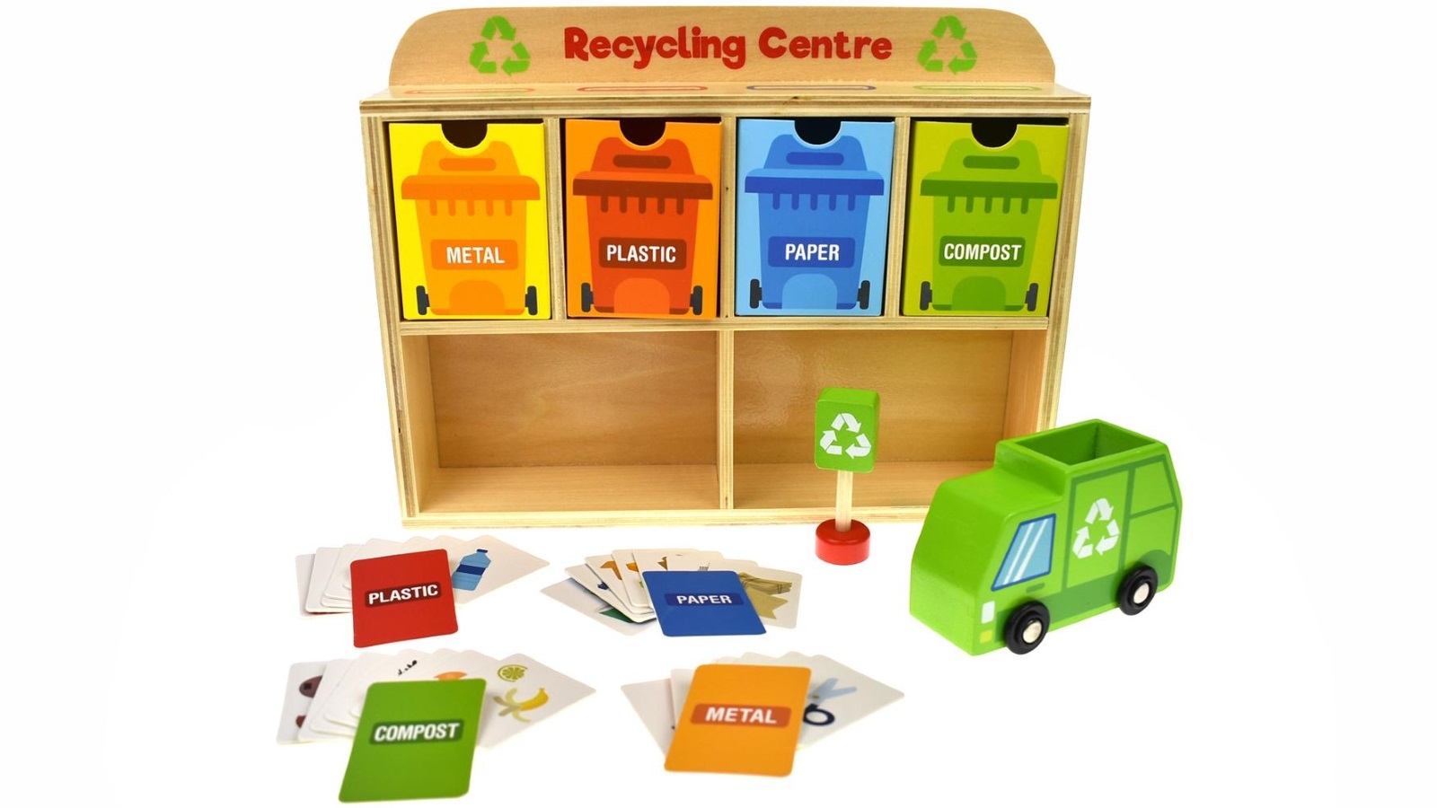 Tooky Toy 39 Piece Recycling Centre