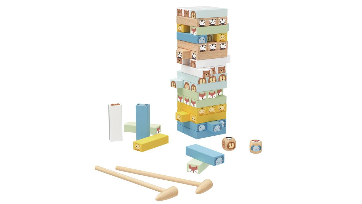 Tooky Toy My Forest Friends Stacking Animal Block Board Game