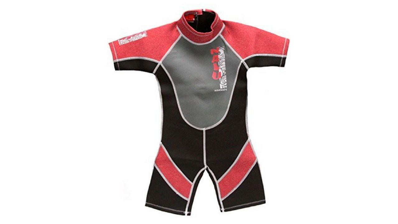 NALU 36inch Chest Shortie Wetsuit - Red