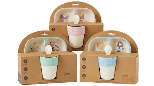 Jiggle & Giggle 3 Piece Kids Farm Fun Divider Dinner Set | Harvey Norman