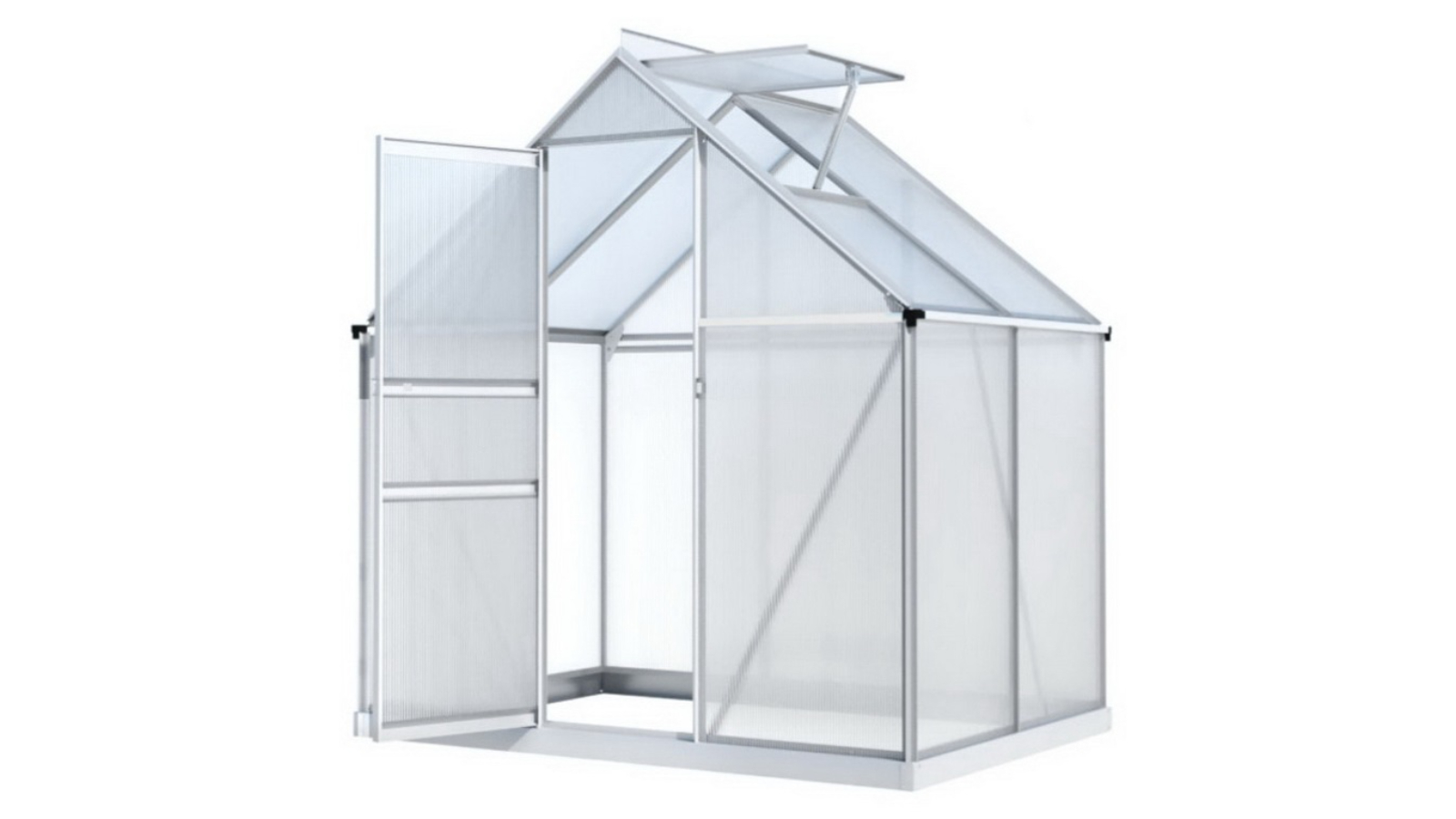 Green Fingers Premium Garden Storage Greenhouse - 1.3 x 1.9 x 2metre