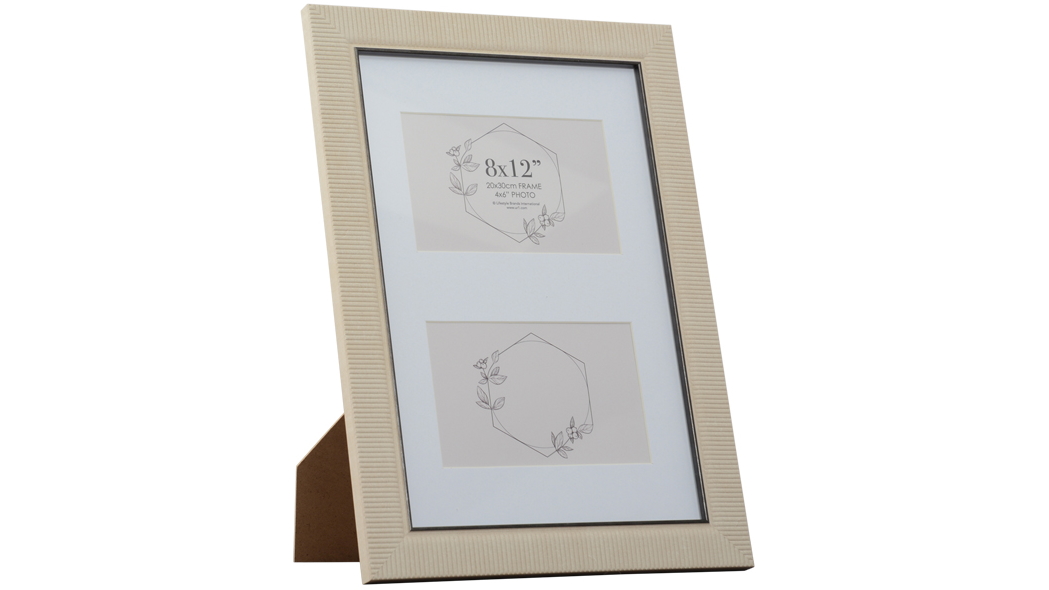 UR1 Amelia 8x12-inch Oak Photo Frame with 2 4x6-inch Opening
