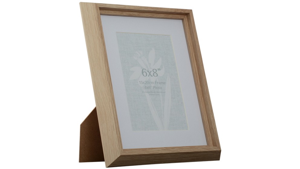 UR1 Kai 6x8-inch Oak Photo Frame with 4x6-inch Opening