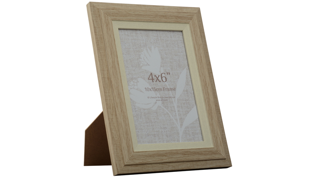 UR1 Hallie 4x6-inch Oak/White Photo Frame