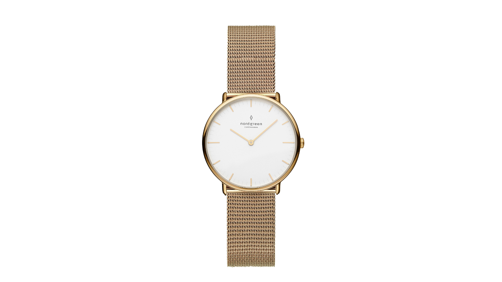 Nordgreen Native Gold Milanese Mesh Watch - 2.8cm
