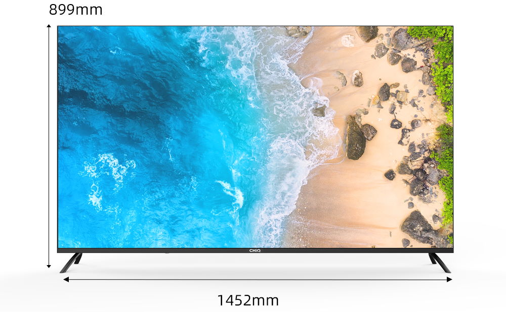 【 新品未開封 】スマートテレビ CHIQ 65インチ 4K Google TV Amazon | チューナーレステレビ 65型 4K スマートテレビ 配信