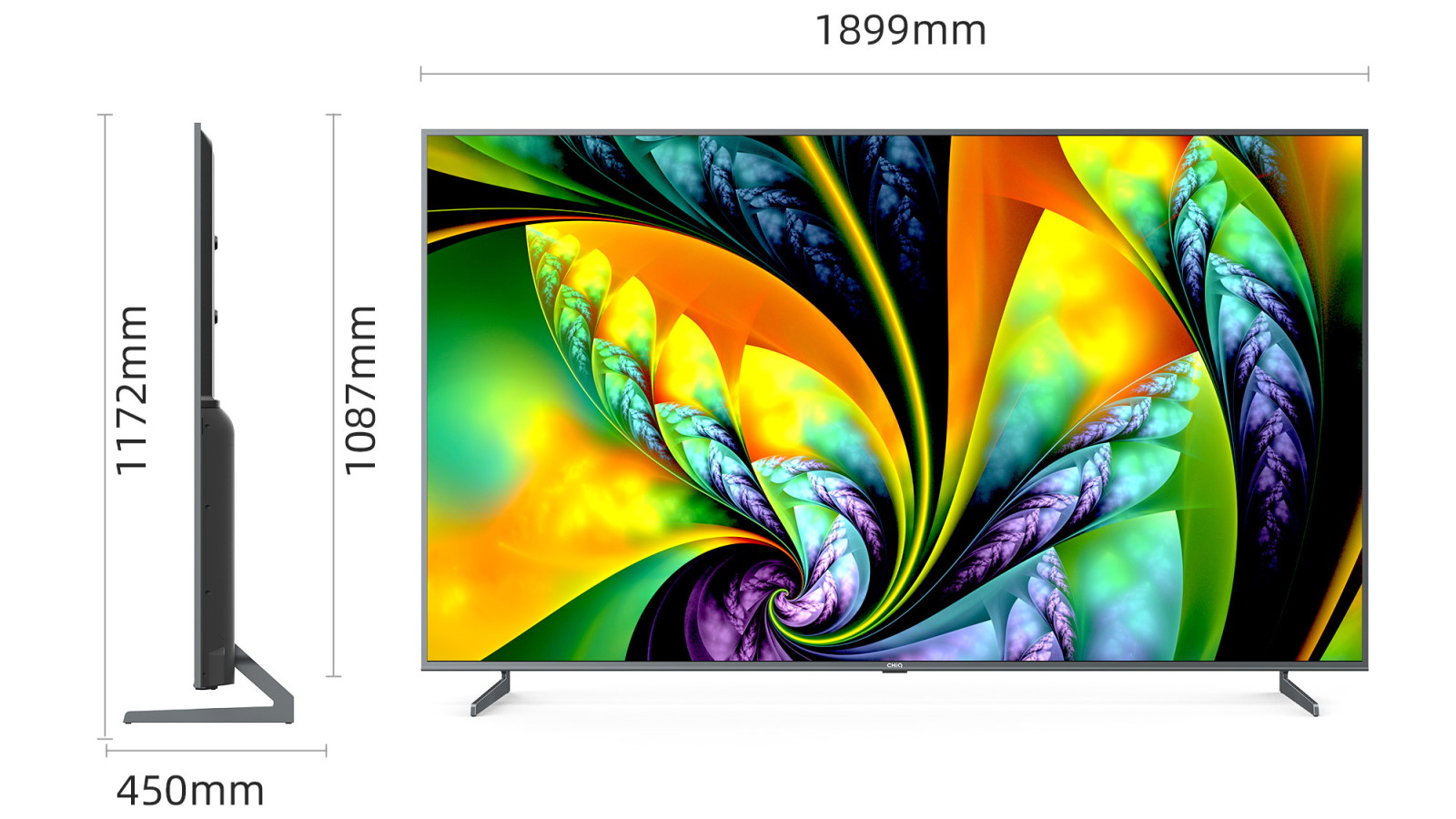 ChiQ 85-inch F8TG 4K UHD LED Google TV with Metal Frame | Harvey