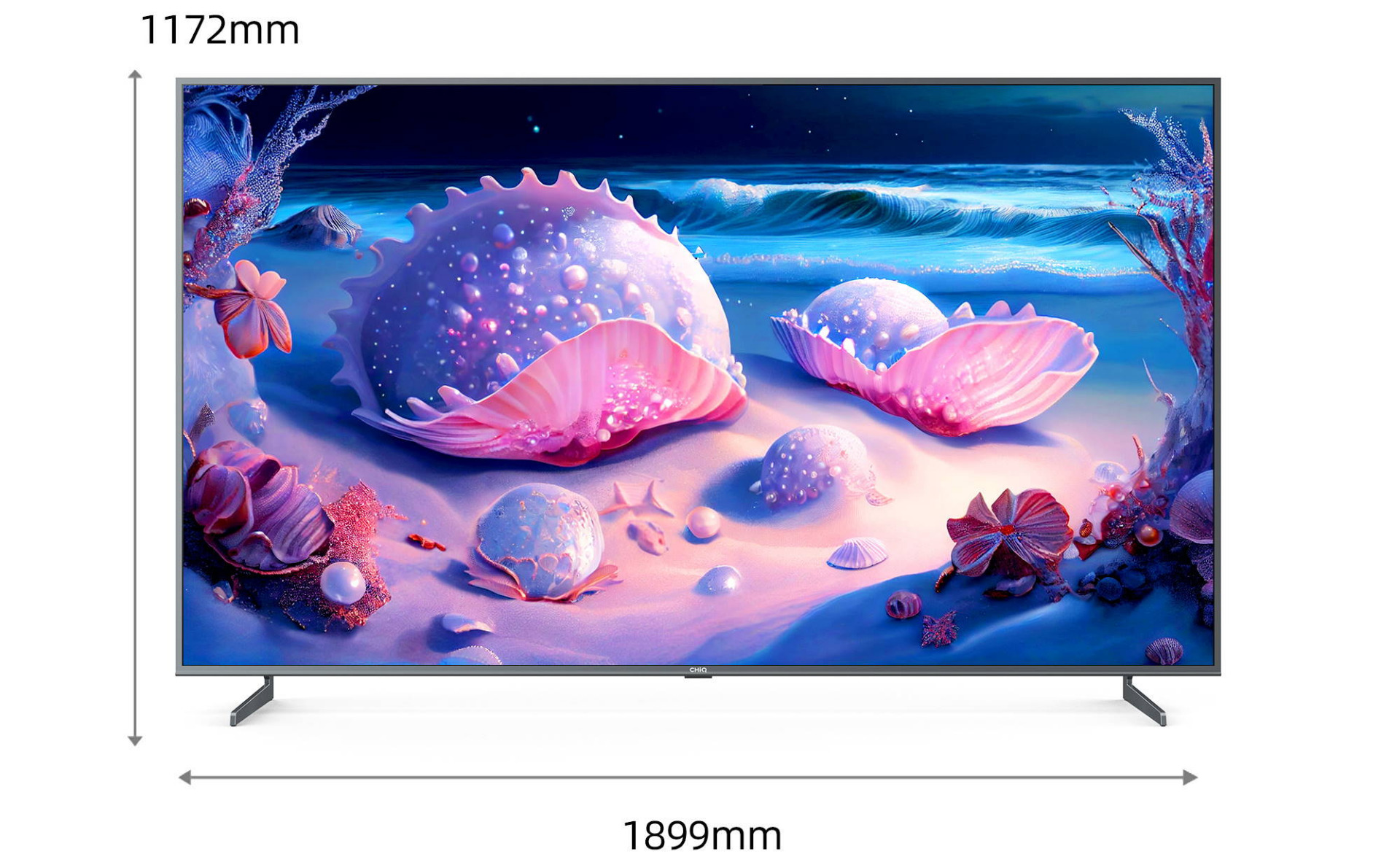 ChiQ 85-inch F8TG 4K UHD LED Google TV with Metal Frame | Harvey