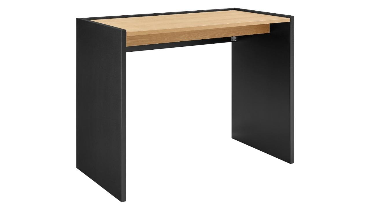 Kodu Serra Computer Office Study Desk - Oak/Black