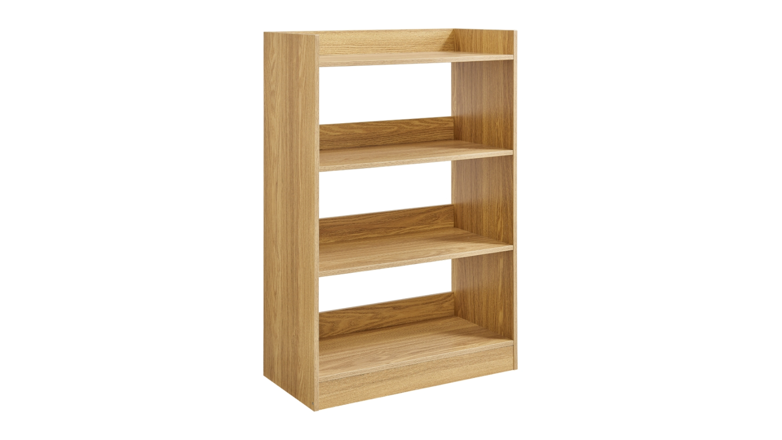Kodu Lanie 4-Tier Display Shelving Bookcase - Oak