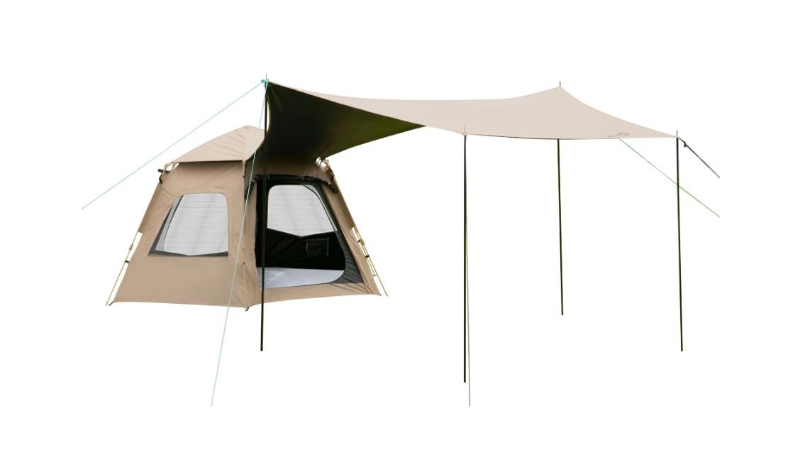 Mountview Canopy Camping Tarp 5-8 Person Ground Mat Pop-up Tent