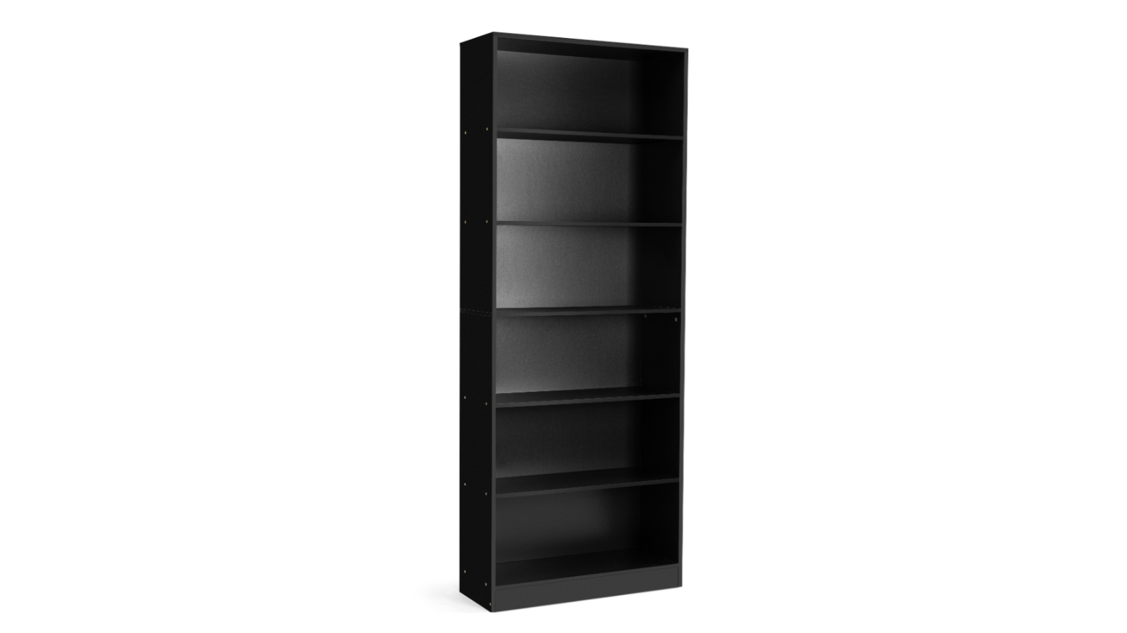 Kodu 78cm Storage Display Belle Bookshelf Display Cabinet 6-Tier Bookcase - Black