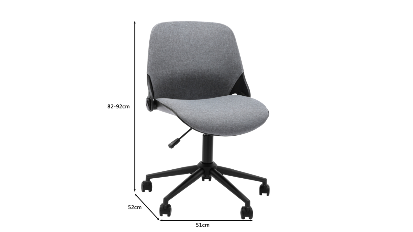 Kodu Nancy Office Chair Mobile Task Chair Grey