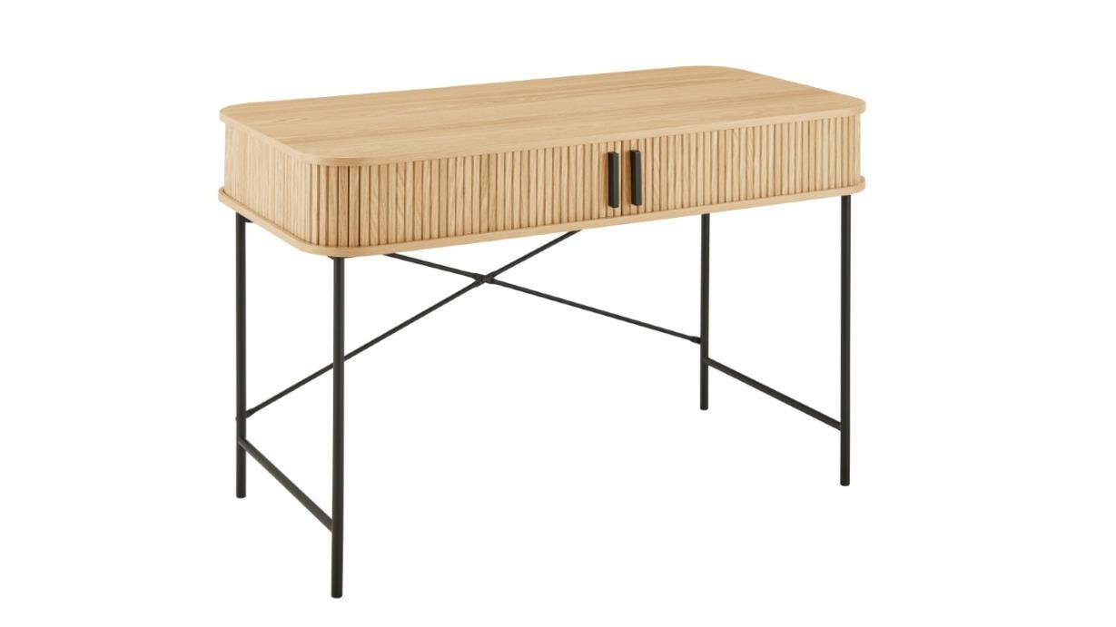 Kodu Kayla 2-Door Study Desk - Oak Woodgrain