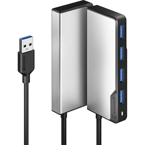 Alogic USB-A Fusion SWIFT 4-in-1 Hub - Space Grey