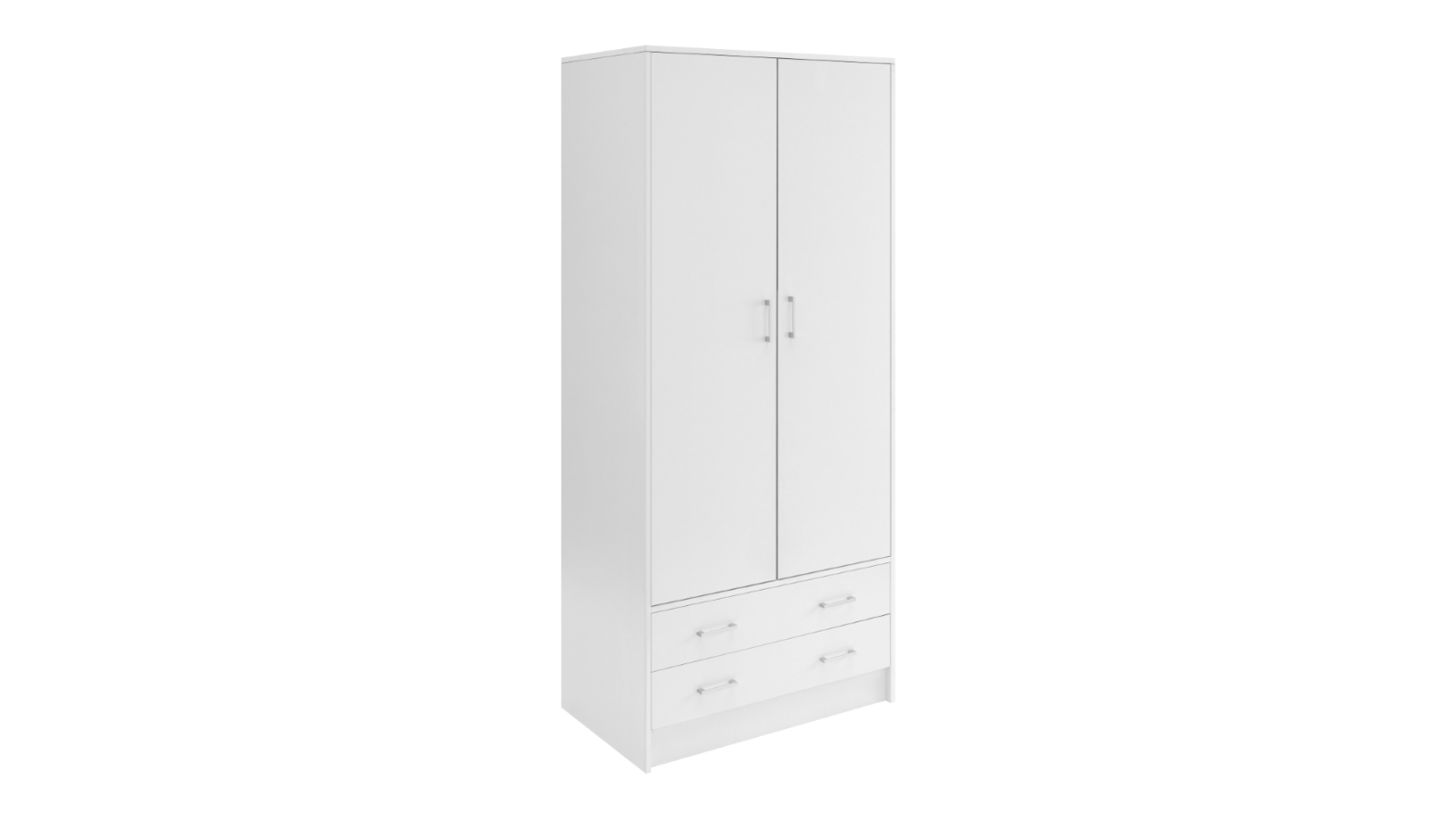Kodu Griffin Wardrobe 2 Doors 2 Drawers - White