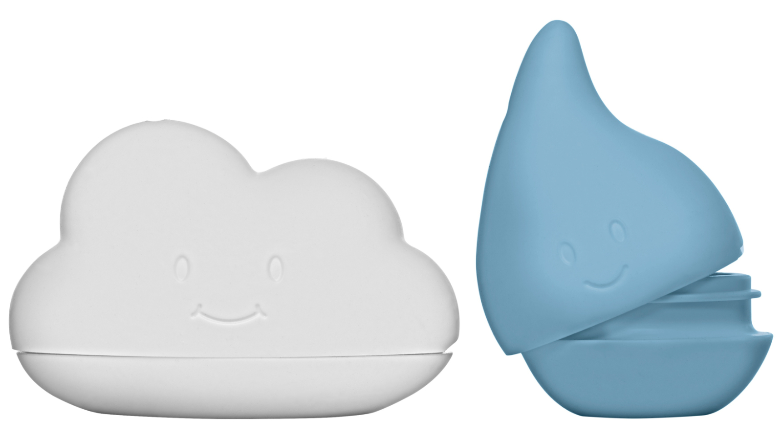 Ubbi Cloud and Droplet Bath Toy - Cloudy Blue