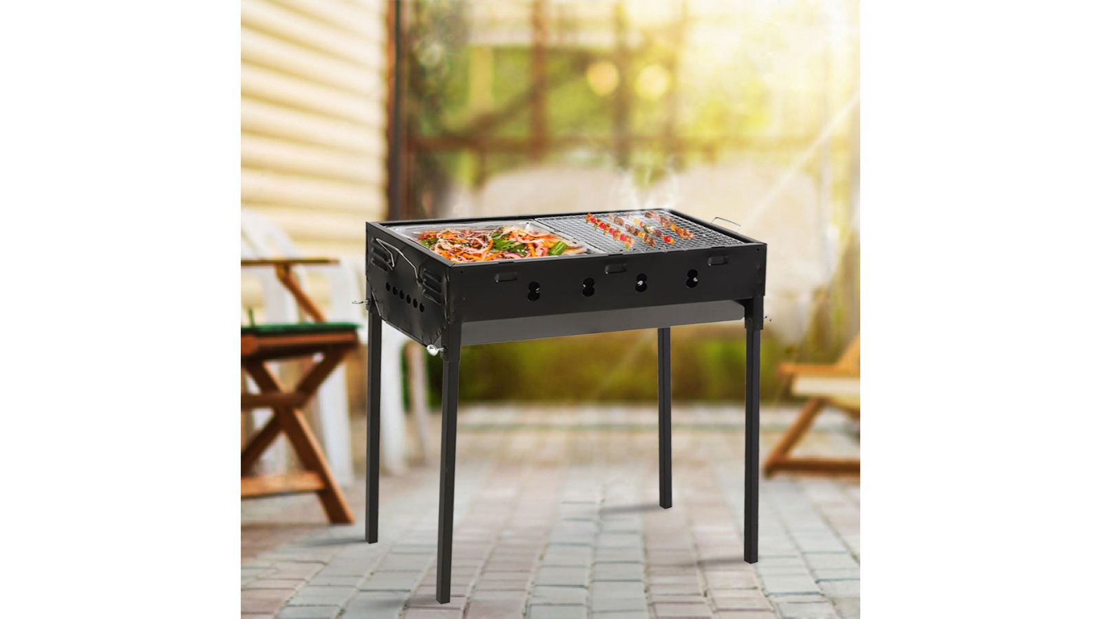Portable Charcoal Barbecue Grill