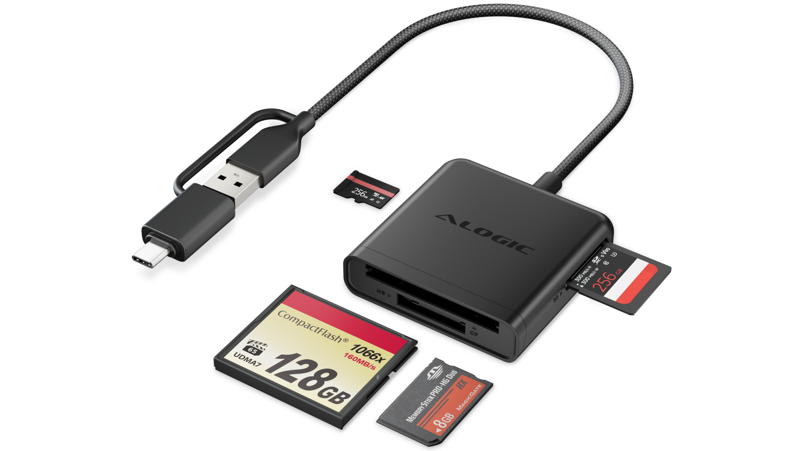 Alogic Flash Maxi Universal 4-in-1 USB Card Reader