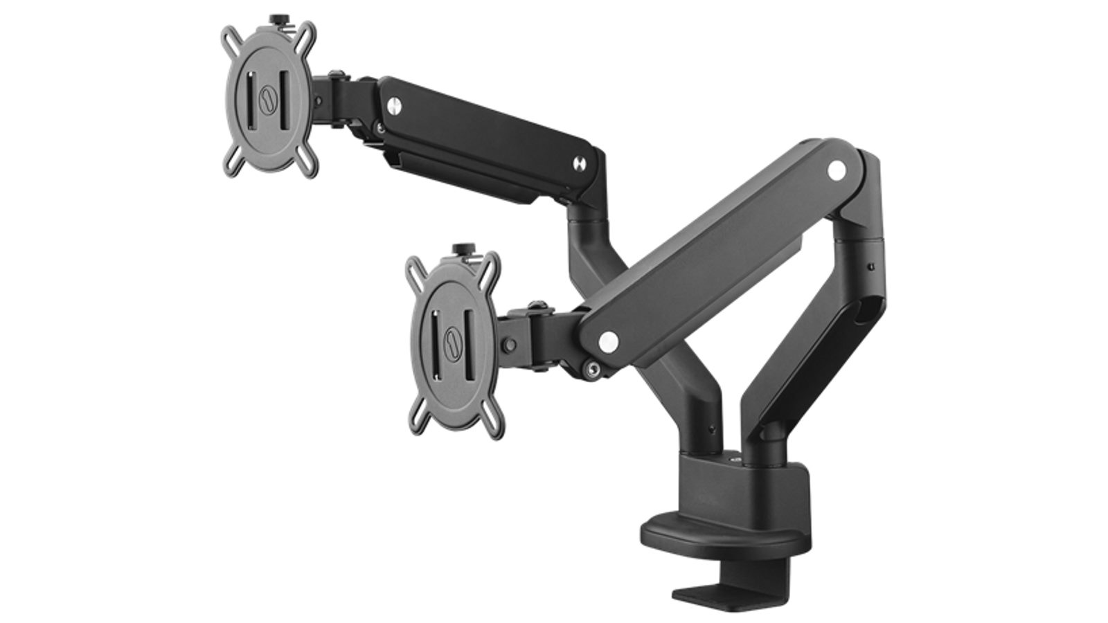 One For All Monitor Arm Solid Black Dual