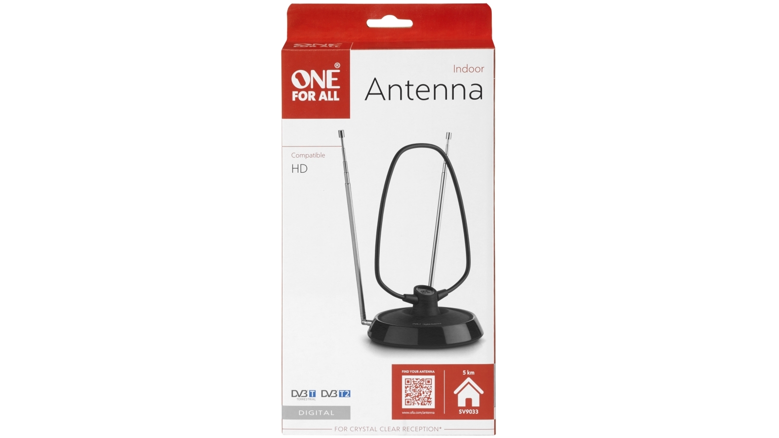 One For All Non Amplified DVBT/DAB Universal Indoor Antenna Harvey
