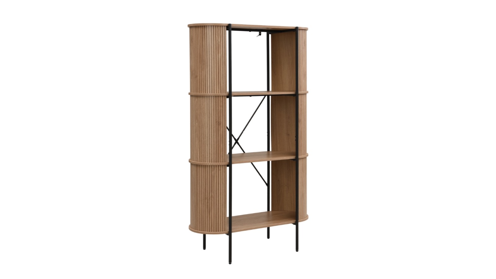 Kodu 3-Tier Mia Open Shelving Bookcase - Oak/Black