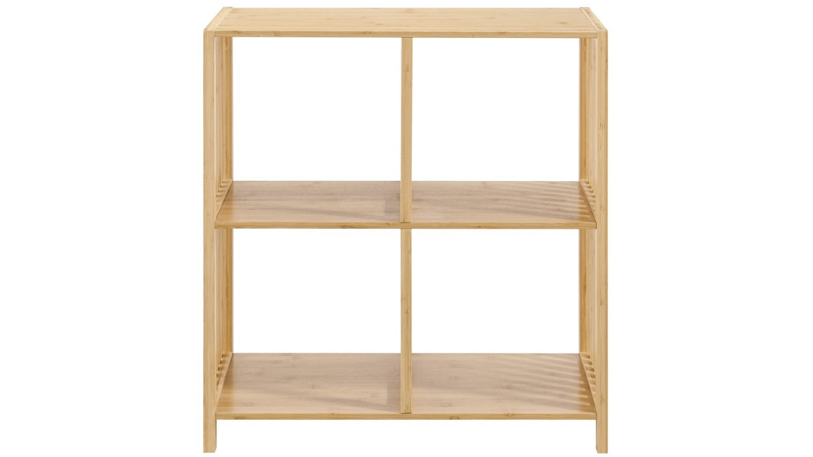 Nicolette 2 x 2 Bamboo Open Shelf Bookshelf Display Unit