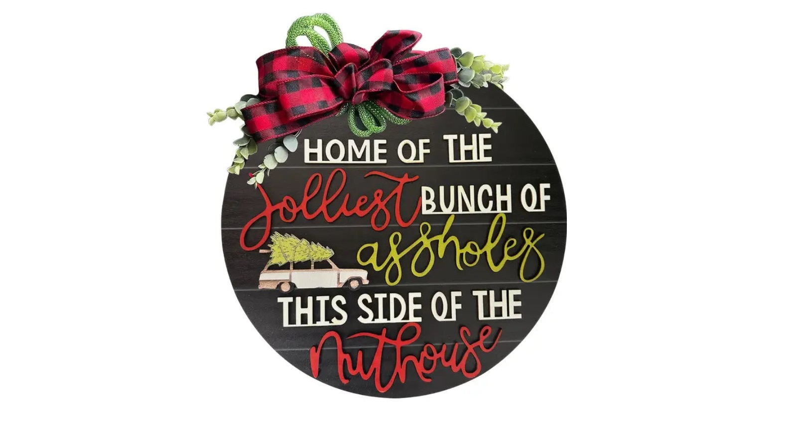 TM Festive 3D Christmas Door Sign