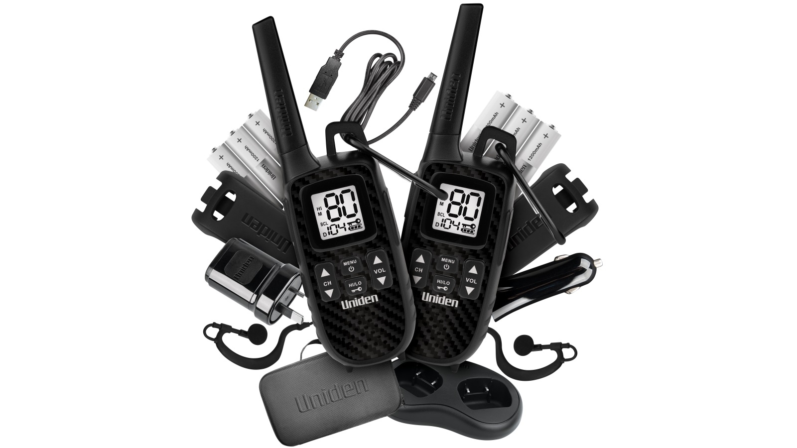 Uniden UH620 Deluxe Pack 2W UHF Handheld Adventure 2Way Radio Harvey