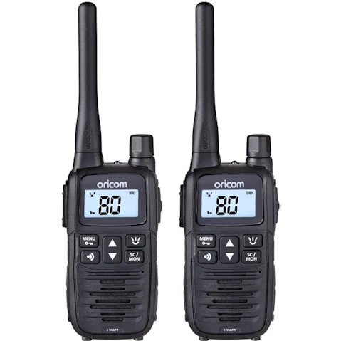 Oricom UHF1400 1W Twin Pack Handheld UHF CB Radio