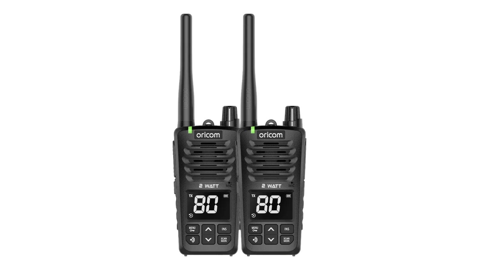 Oricom UHF2600-2 Twin Pack 2W Floating IPX7 UHF CB Radio