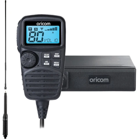 Oricom UHF350DRA Dual Receive UHF CB Radio Value Pack with Antenna