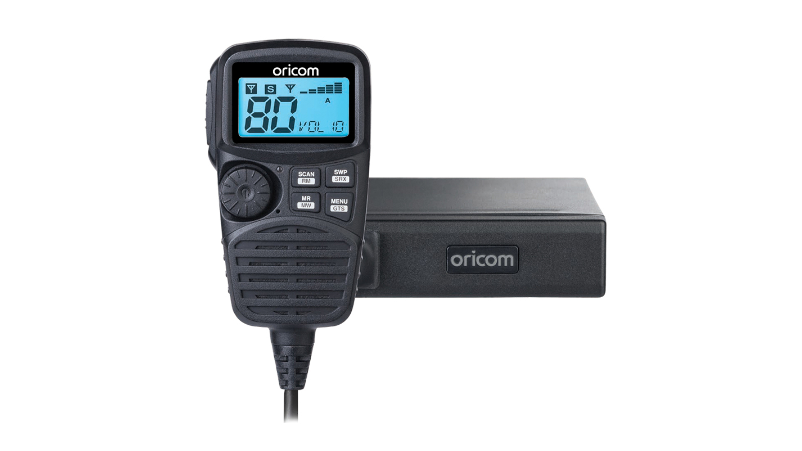 Oricom UHF350DRAH Dual Receive UHF CB Radio Pack with Antenna and Handheld