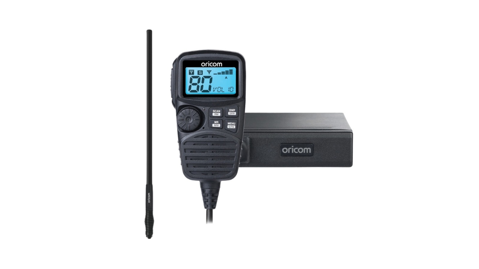 Oricom Dual Receive UHF CB Radio + ANU316 4.5dBi UHF CB Antenna