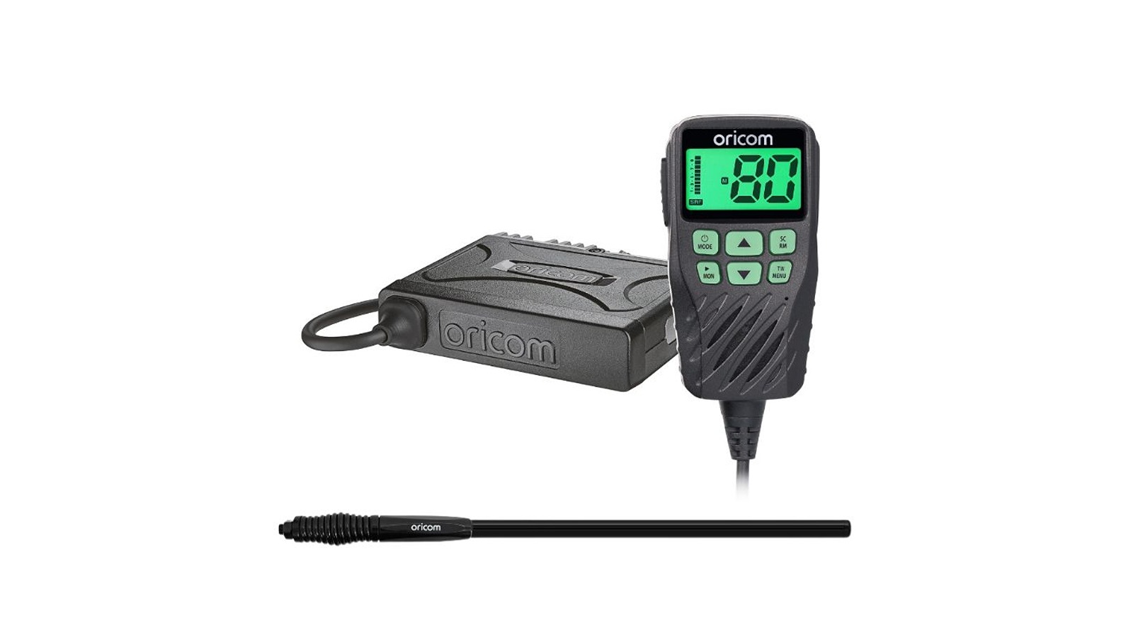 Oricom UHF360R 5W UHF Instant Replay CB Radio Pack with Antenna