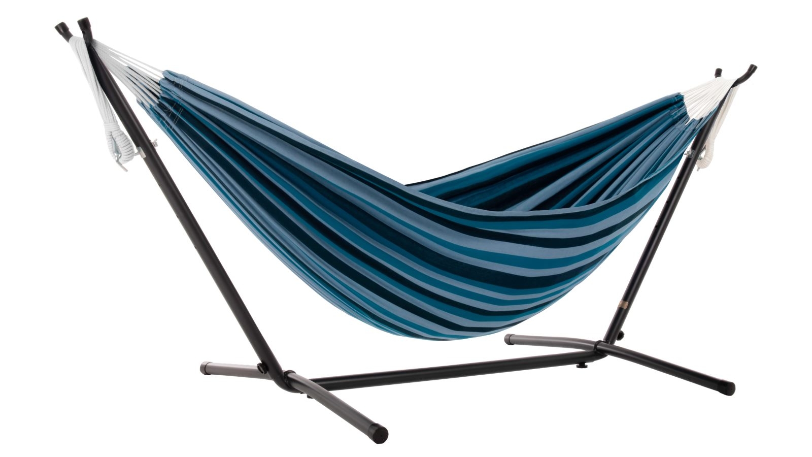 Vivere 250cm Cotton Hammock Combo - Blue Lagoon