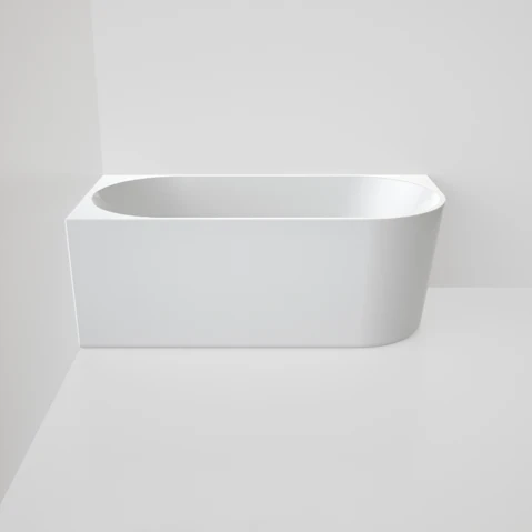 Caroma Urbane II Back to Corner Bath Left Hand Side 1500 No Overflow - Gloss White