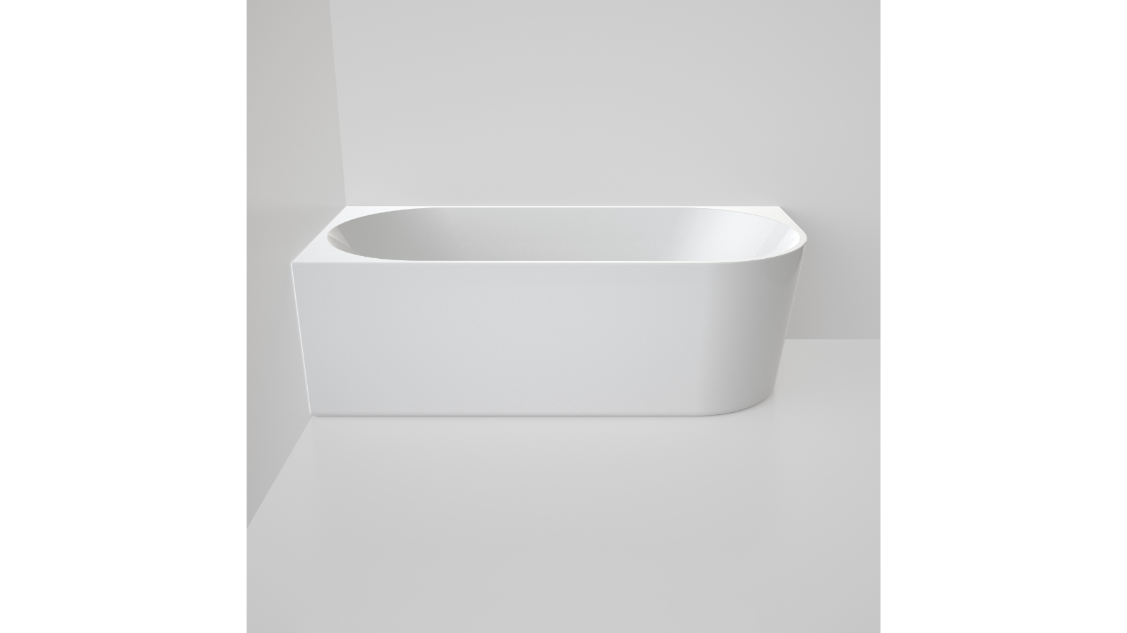 Caroma Urbane II Back to Corner Bath Left Hand Side 1700 No Overflow - Gloss White