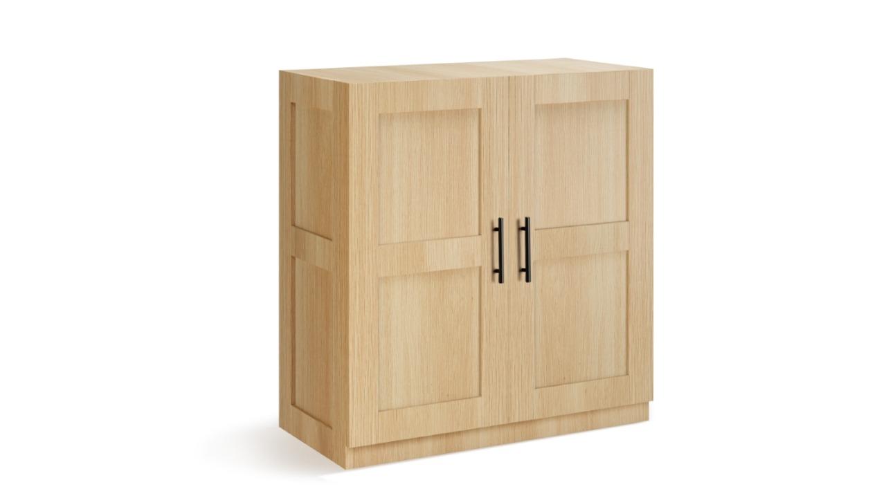 Kodu 2-Door Oak Casey Low Storage Laundry Cabinet