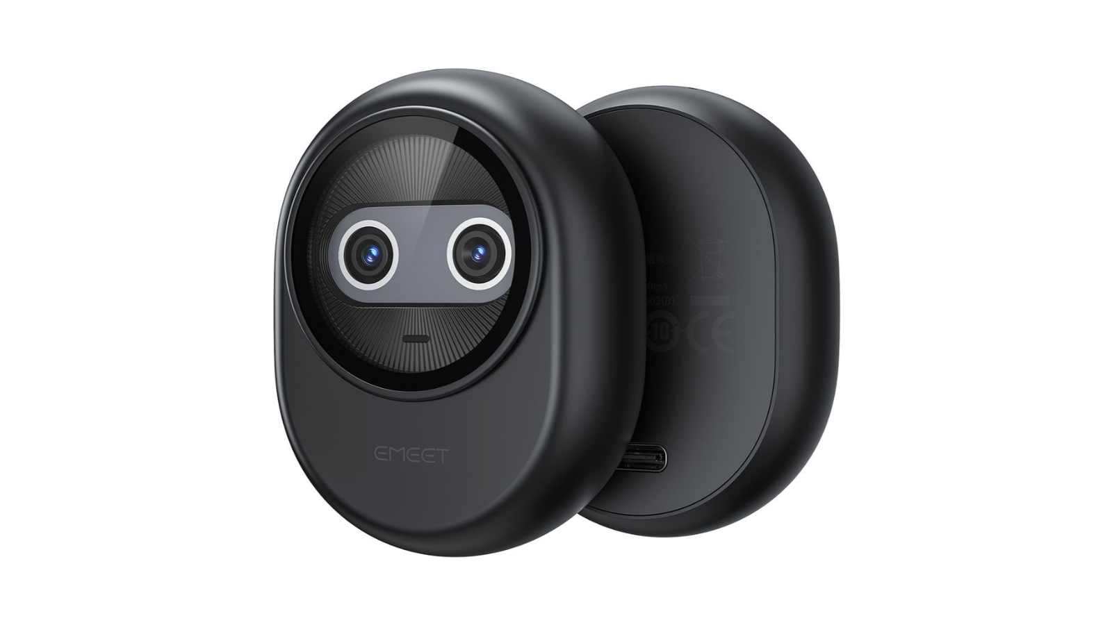 EMeet Piko Dual Camera AI-Powered 4K Webcam - Black
