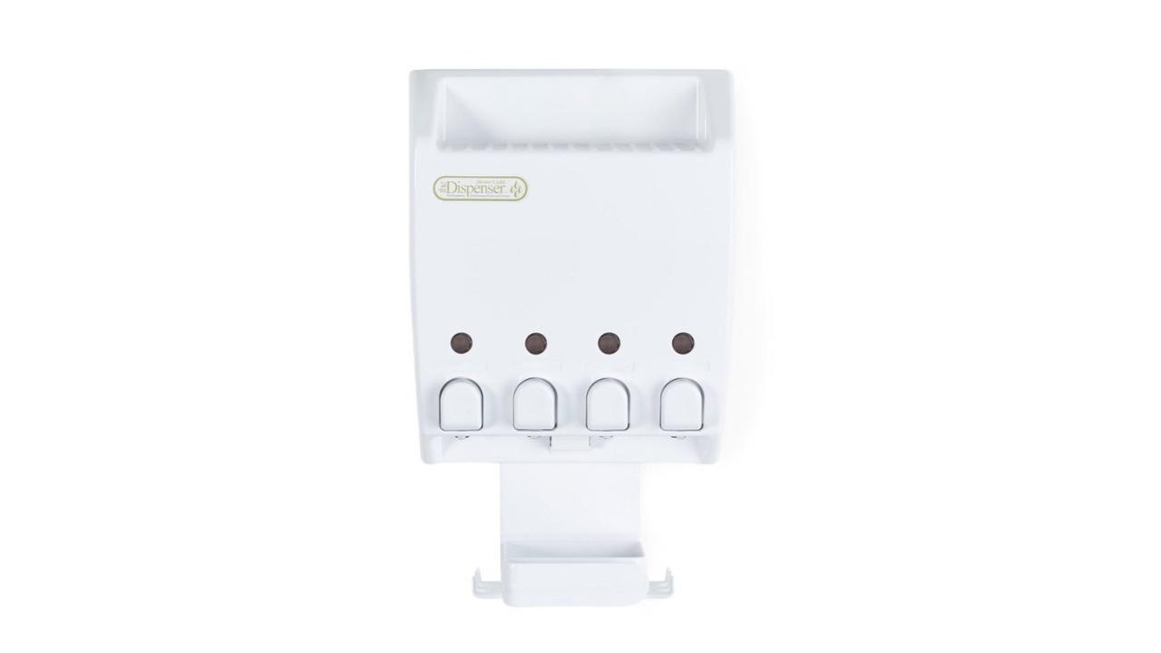 Better Living Ulti-Mate Dispenser 4 Chamber Shower Caddy - White