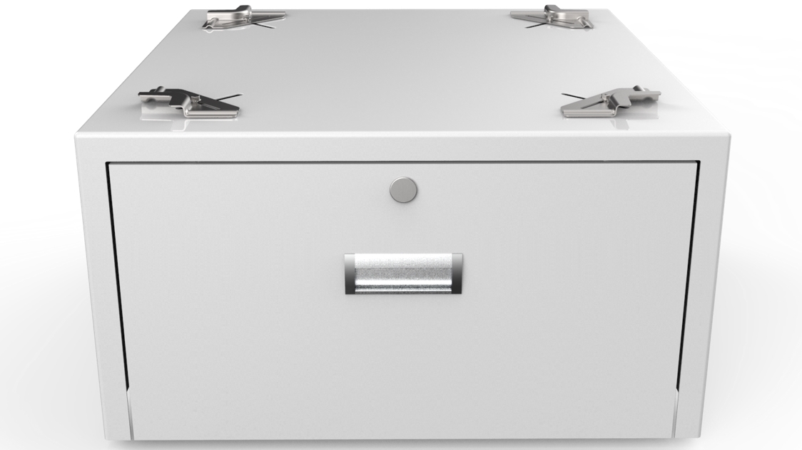 Unilux Universal Laundry Pedestal with Locking Drawer Harvey Norman