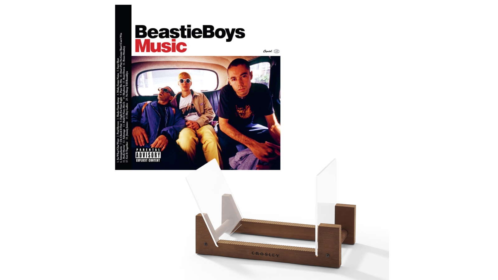 Beastie Boys Music 2LP Vinyl Album & Record Storage Display Stand