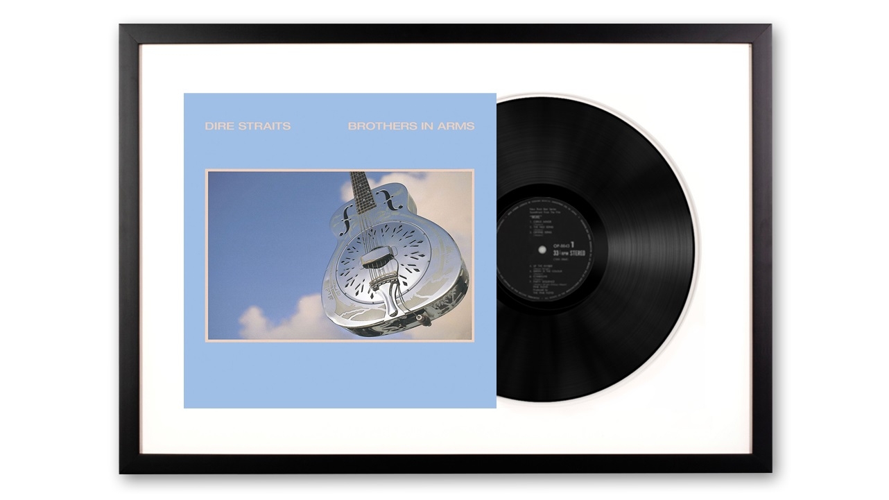 Vinyl Art Framed Dire Straits Brothers in Arms Vinyl Album Art