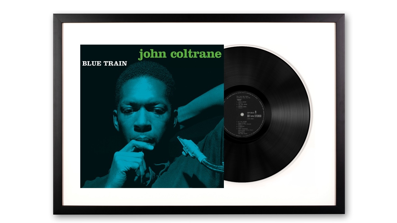 Vinyl Art Framed John Coltrane Blue Train Vinyl Album Art